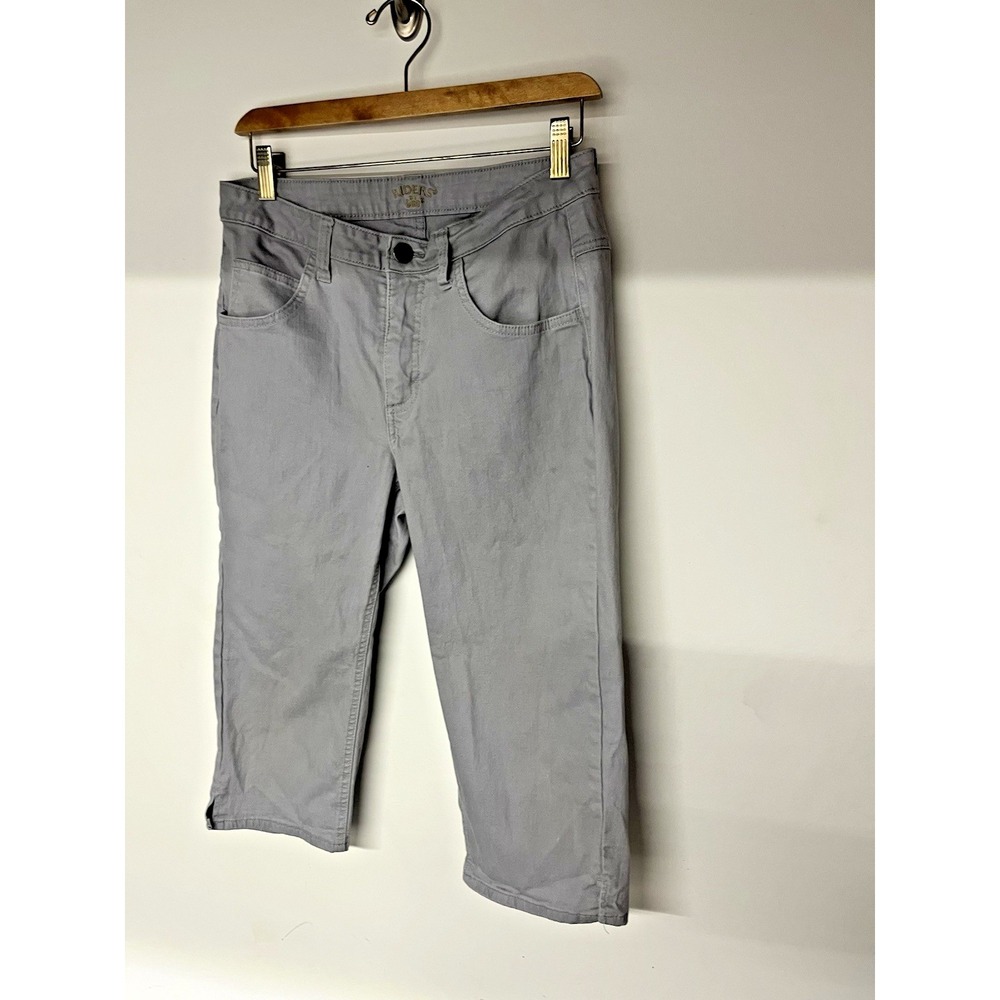 Riders by Lee Gray Straight Leg Jeans Women's 10M Relaxed Casual Denim
